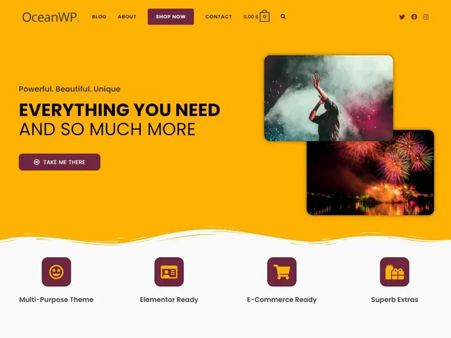 OceanWP theme screenshot from its WordPress.org listing