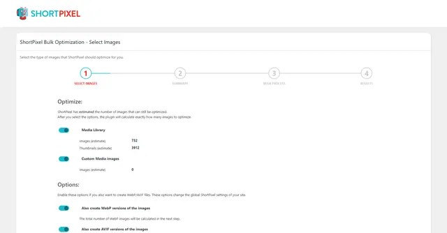 ShortPixel screenshot from its WordPress.org listing