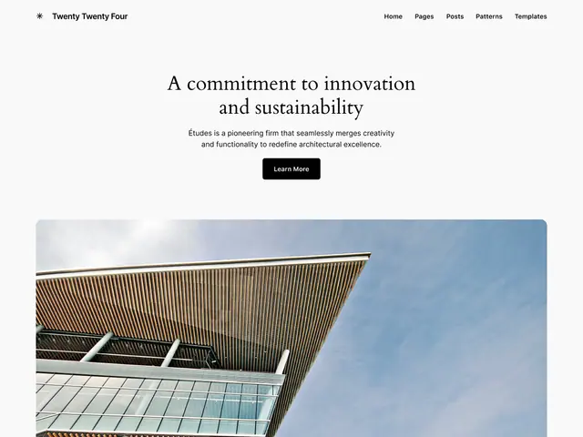 Twenty Twenty-Four theme screenshot from its WordPress.org listing