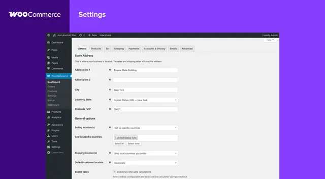 WooCommerce screenshot from its WordPress.org listing