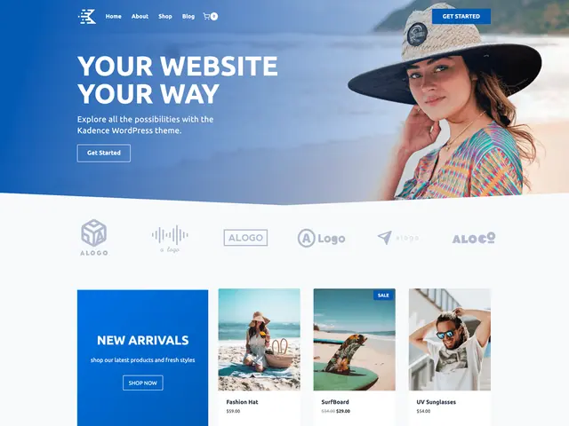 Kadence theme screenshot from its WordPress.org listing