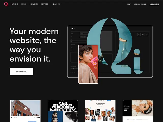 Qi Theme screenshot from its WordPress.org listing