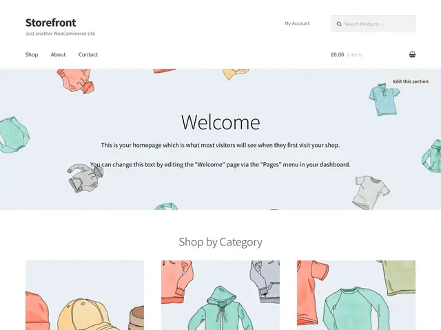 Storefront theme screenshot from its WordPress.org listing